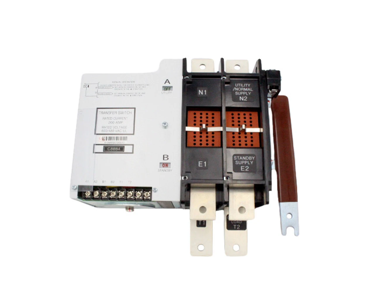 Generac 200A 600V 2 Pole W/ Style Transfer Switch Contractor Assembly OEM #0C8884 1 Generac 200A 600V 2 Pole W/ Style Transfer Switch Contractor Assembly OEM #0C8884