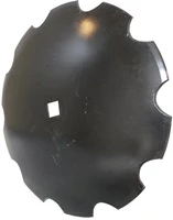 Disc Blade 18″x 9 Ga Notched W/ 1″x 1-1/8″ Sq Axle #114-18090203N