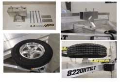 Aluma 5 Bolt Flat Spare Tire Carrier #20-0000080