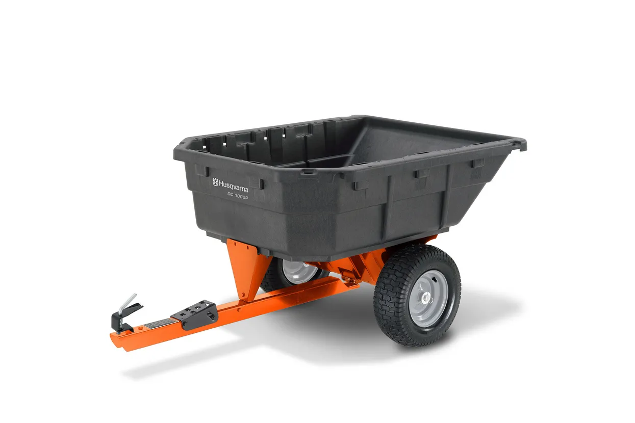 Husqvarna Swivel Poly Dump Cart 12.5 Cu. Ft #584401901 1 Husqvarna Swivel Poly Dump Cart 12.5 Cu. Ft #584401901