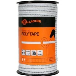 Gallagher Poly Tape White 656′ #G62304