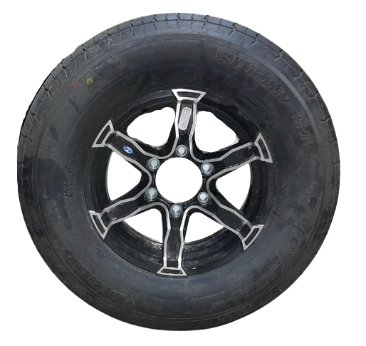 Aluma 15″ Black Liger Wheel And Tire #60-0001403 1 Aluma 15″ Black Liger Wheel And Tire #60-0001403