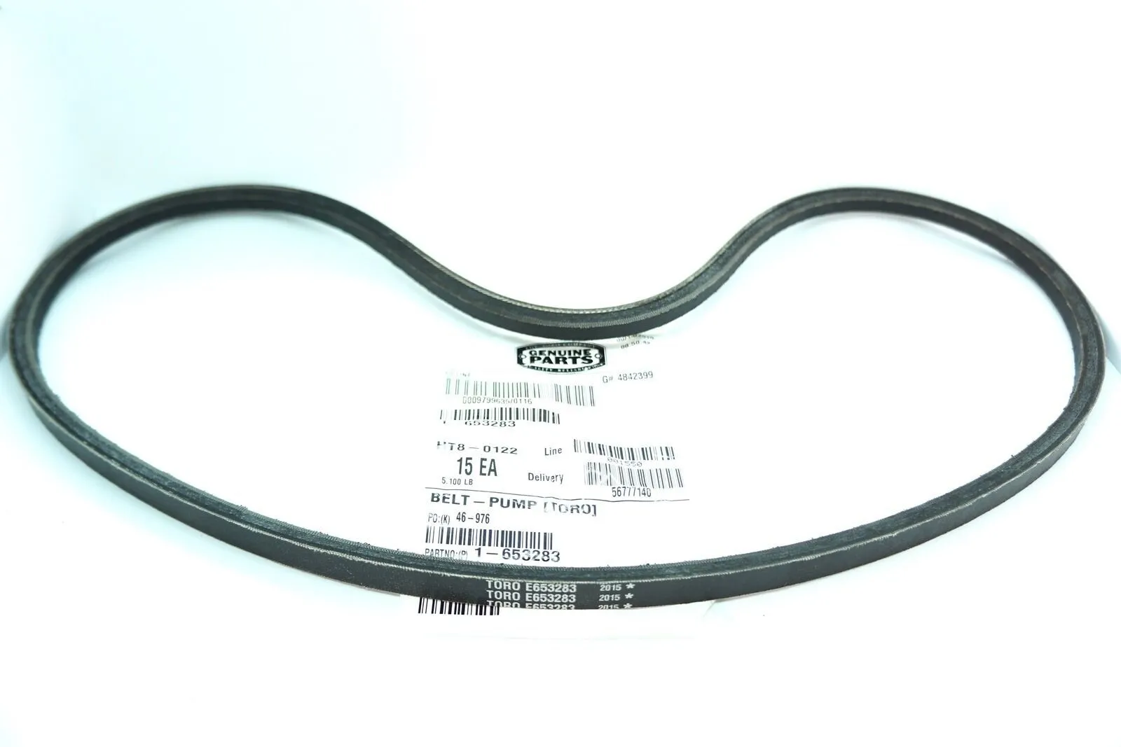 Toro Pump Belt OEM #1-653283 1 Toro Pump Belt OEM #1-653283