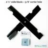 Ballard X-Blade Adapter Kit 5/8″ Center Hole 9-PK (3 Mowers) #XB3-3