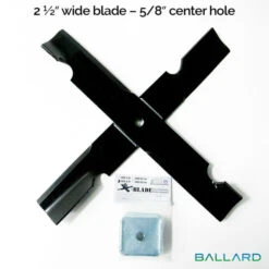 Ballard X-Blade Adapter Kit 5/8″ Center Hole 9-PK (3 Mowers) #XB3-3