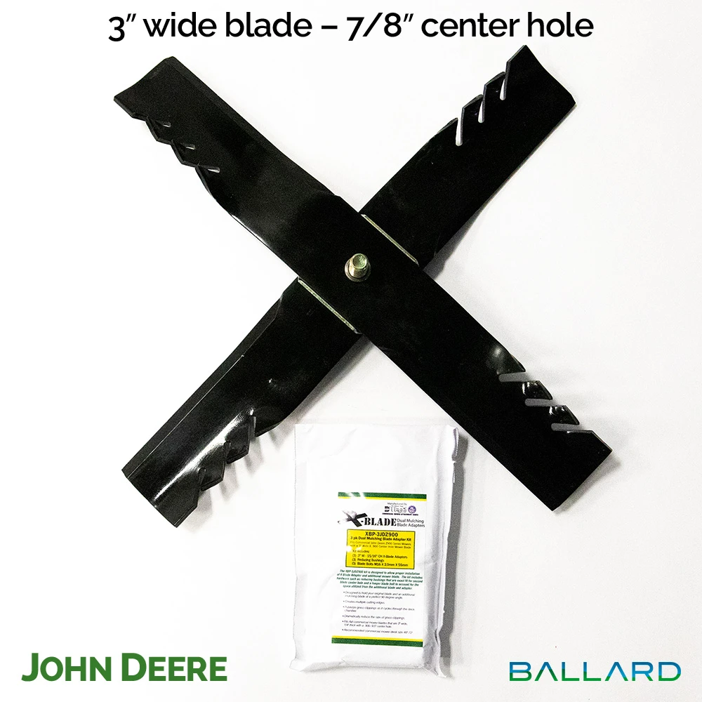 Ballard X-Blade Adapter Kit 3″ W X 15/16″ Center Hole 3-PK (1 Mower) #XBJD-1 1 Ballard X-Blade Adapter Kit 3″ W X 15/16″ Center Hole 3-PK (1 Mower) #XBJD-1