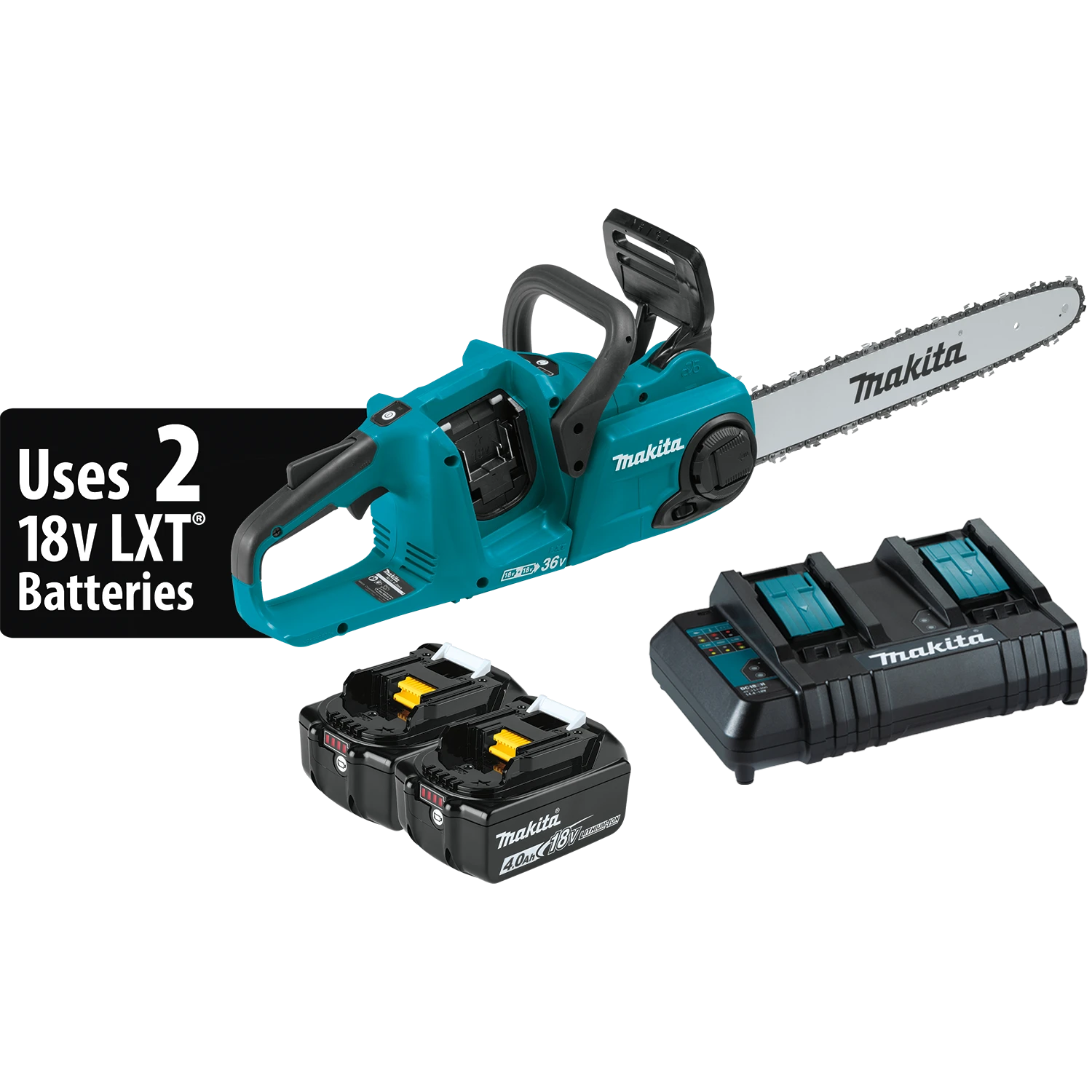 Makita 18V X 2 LXT 16″ Chainsaw Kit #XCU04CM 1 Makita 18V X 2 LXT 16″ Chainsaw Kit #XCU04CM